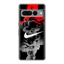 Силиконовый Чехол на Google Pixel 7 Pro с картинкой Nike (Nike дым)