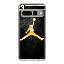 Силиконовый Чехол Nike Air Jordan на Гугул Пиксель 7 Про (Джордан 23)