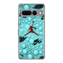 Силиконовый Чехол Nike Air Jordan на Гугул Пиксель 7 Про (Джордан Найк)