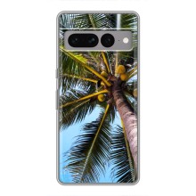 Силиконовый чехол с КАРТИНКАМИ лето для Google Pixel 7 Pro (AlphaPrint) (Пальма)