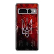 Украинские Чехлы для Google Pixel 7 Pro с картинкой УПА (AlphaPrint) (ГЕРБ УПА)