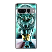 Защитные чехлы для Гугл Пиксель 7 Про (AlphaPrint) (ХИТ продаж) ВОЛК (Яркий волк)