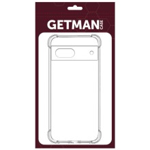 TPU чохол GETMAN Ease logo посилені кути Full Camera для Google Pixel 7 – Безбарвний (прозорий)