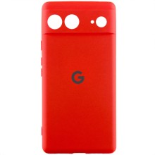 Чехол Silicone Cover Lakshmi Full Camera (AAA) with Logo для Google Pixel 7 (Красный)