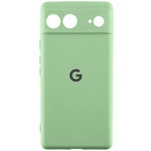 Чехол Silicone Cover Lakshmi Full Camera (AAA) with Logo для Google Pixel 7 (Мятный)