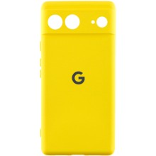 Чехол Silicone Cover Lakshmi Full Camera (AAA) with Logo для Google Pixel 7 (Желтый)