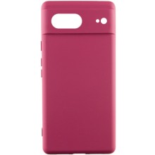 Чехол Silicone Cover Lakshmi Full Camera (AAA) для Google Pixel 7 – Бордовый