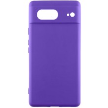 Чехол Silicone Cover Lakshmi Full Camera (AAA) для Google Pixel 7 – Фиолетовый