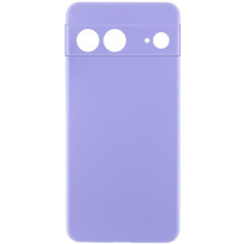 Чехол TPU GETMAN Liquid Silk Full Camera для Google Pixel 7 – Сиреневый