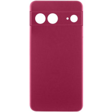 Чехол Silicone Cover Ummi Lakshmi Full Camera (AA) для Google Pixel 7 – Бордовый