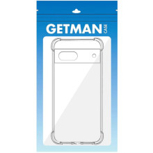 TPU чохол GETMAN Ease logo посилені кути Full Camera для Google Pixel 7 – Прозорий