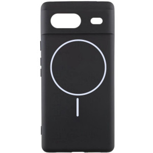 Чехол Silicone Cover Lakshmi Full Camera (AA) with Magnetic Fit для Google Pixel 7 – Черный