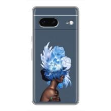 Чехлы (ART) Цветы на Google Pixel 7 (VPrint) (Цветы на голове)