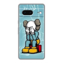 Чехлы для Google Pixel 7 - Bearbrick Louis Vuitton (PREMIUMPrint) (Плач Bearbrick)