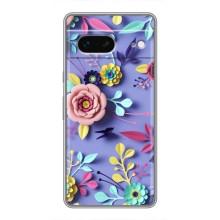 Чехлы с Цветами для Google Pixel 7 (VPrint) (Цветочный дизайн)