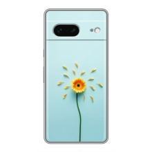 Чехлы с Цветами для Google Pixel 7 (VPrint) (Желтый цветок)