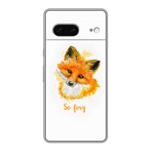 Чехлы с картинкой Лисички для Google Pixel 7 (VPrint) (Девочка Лиса)