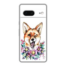 Чехлы с картинкой Лисички для Google Pixel 7 (VPrint) (Веселая лисичка)