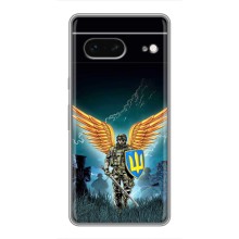 Чехлы с картинкой ЗСУ для Google Pixel 7 (AlphaPrint) (Солдат ЗСУ)