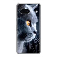 Чехлы с Котиками для Google Pixel 7 (VPrint) (Серый Кот)