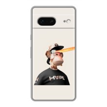 Чехлы с Обезьянами NFT для Google Pixel 7 (AlphaPrint) (обезьяна NFT в очках)