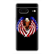 Чохол Прапор USA для Google Pixel 7 (Крила США)