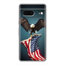 Чохол Прапор USA для Google Pixel 7 (Орел і прапор)