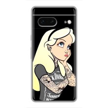 Чехол с печатью для Google Pixel 7 - (Мода) (AlphaPrint) (Девочка в тату)