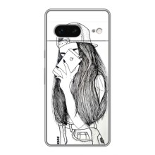 Чехол с печатью для Google Pixel 7 - (Мода) (AlphaPrint) (Фото девочки)