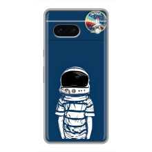 Чехол NASA для Google Pixel 7 (AlphaPrint) (Мальчик в шлеме)