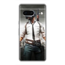 Чехол PUBG для Гугл Пиксель 7 (AlphaPrint) (Пабг мен)
