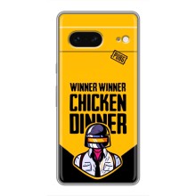 Чехол PUBG для Гугл Пиксель 7 (AlphaPrint) (Pubg шлем)