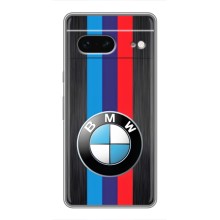 Чехол для Гугл Пиксель 7 - с принтом БМВ (AlphaPrint) (Лого BMW)