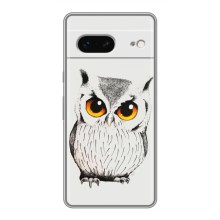 Чехол с птицами на Google Pixel 7 (VPrint) (Милая Сова)