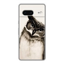 Чехол с птицами на Google Pixel 7 (VPrint) (Сова)