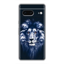 Чехол со Львом для Google Pixel 7 (VPrint) (Синий Лев)