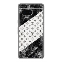 Чехол Стиль Louis Vuitton на Google Pixel 7 (LV на белом)