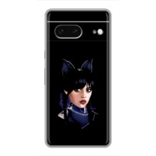 Чехлы Венсдей на Google Pixel 7 Уэнсдей (AlphaPrint) (серьезная Уэнздей)