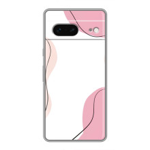 Чехол цветочный дизайн для Google Pixel 7 – Розовый фон