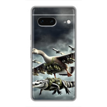 Чехол с мемами тралалело тралала для Google Pixel 7 – Гусини и крокодило