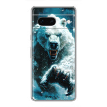 Чехол с картинкой «Хищники» для Google Pixel 7 – Медведь
