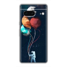Космические Чехлы для Гугл Пиксель 7 (VPrint) (Планеты шарики)