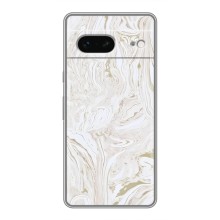 Мраморный чехол на Google Pixel 7 (VPrint) (Белый мрамор)