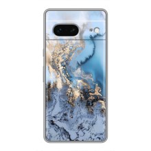 Мраморный чехол на Google Pixel 7 (VPrint) (Нежный мрамор)