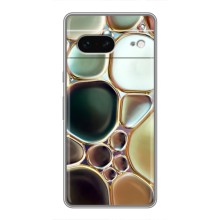 Мраморный чехол на Google Pixel 7 (VPrint) (Радужный Мрамор)