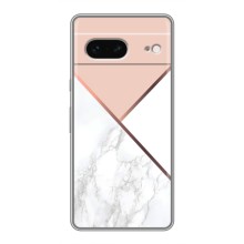 Мраморный чехол на Google Pixel 7 (VPrint) (Тройной мрамор)