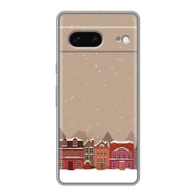 Новорічні, Святкові Чохли для Google Pixel 7 - 2024 год (Зимове місто)