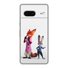 Силіконовий чохол з принтом Зоотрополіс для Google Pixel 7 – Джуді і Нік