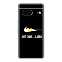 Силиконовый Чехол на Google Pixel 7 с картинкой Nike (Later)