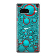 Силиконовый Чехол на Google Pixel 7 с картинкой Nike (Найк зеленый)